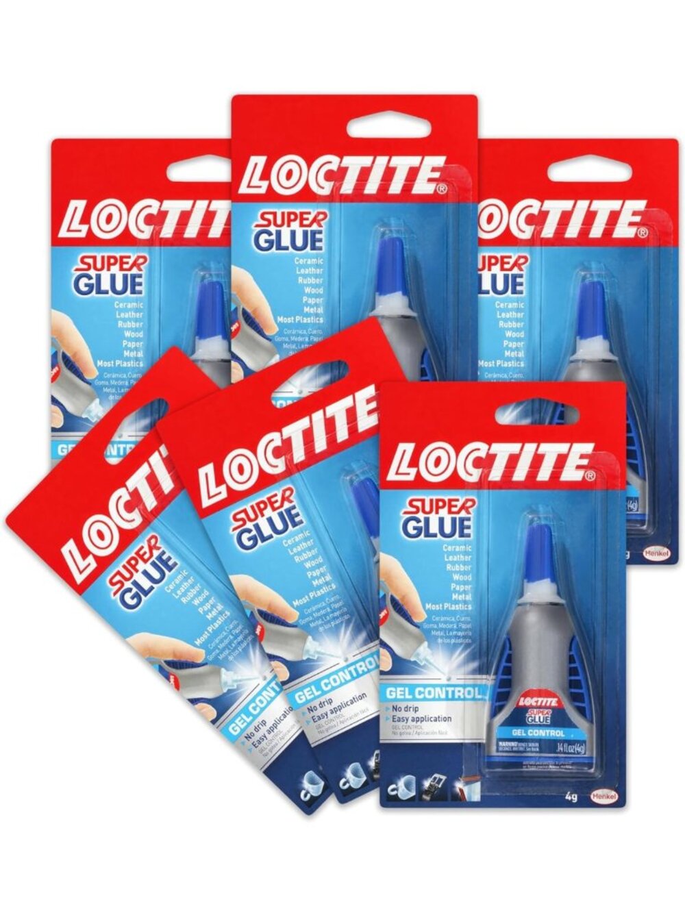 Super Glue Gel Control - Clear Instant Adhesive for Plastic, Wood, Metal